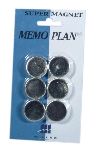 Magneet Memoplan, rond