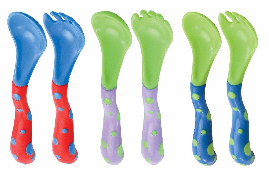 Bestek Nuby Starter spoon & fork, lepel/vork