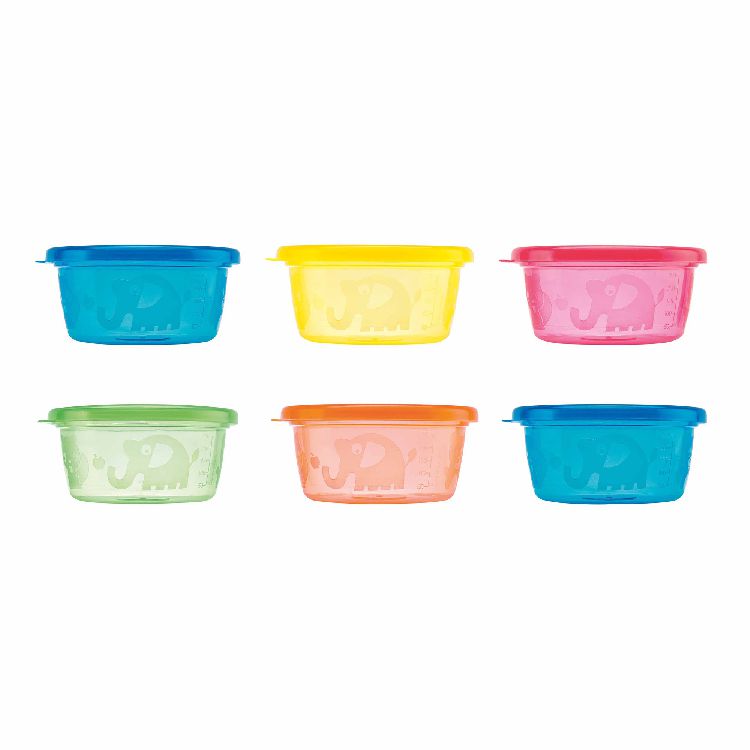 Bewaarpotje Nuby Snack bowl set, 6 stuk(s)