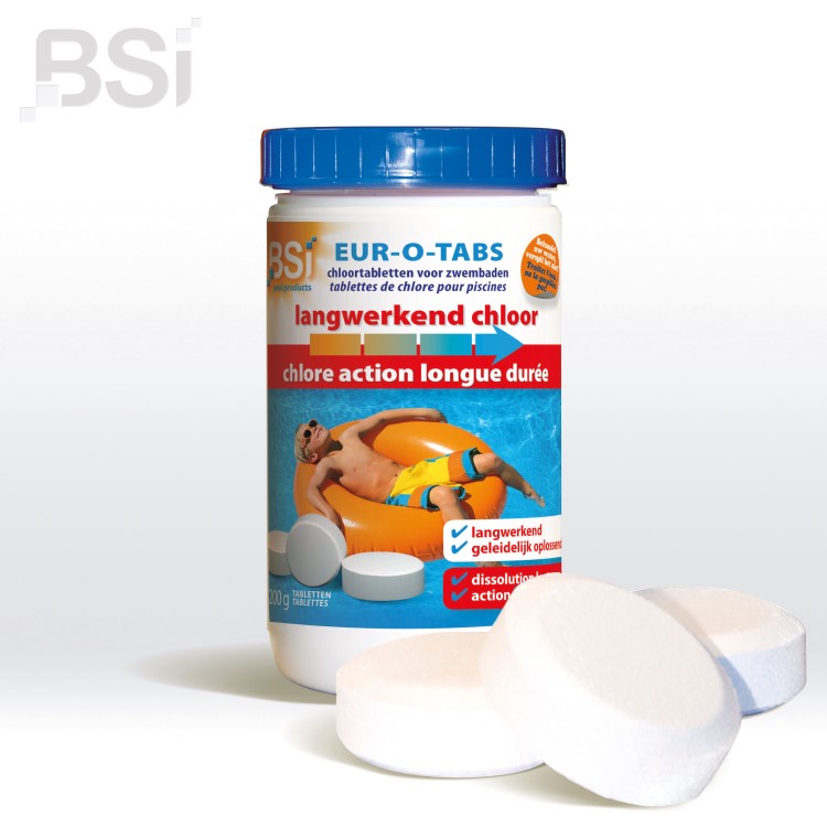 Onderhoudsproduct Langwerkend Chloor, 1 kg, type: zwembadproduct