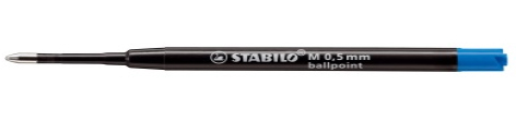 Balpen vulling Stabilo M, standaard, blauw