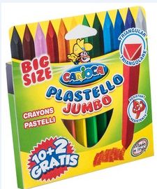 Waskrijt Carioca Plastello Jumbo, 12