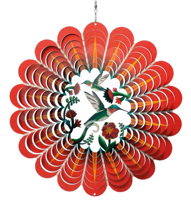 Hangfiguur Spin-Art Spinners, Hummingbird, cirkel met kolibries | Deluxe