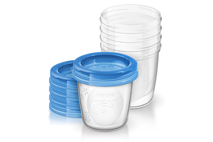 Bewaarpotje Philips Avent Via voedingsbekers, 5 stuk(s) | Natural