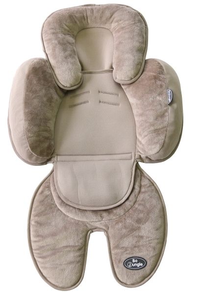 Inlegkussen B-Snooze 3 in 1, taupe, bruin, geschikt voor relax/autostoel Groep 0+/autostoel Groep 1/wandelwagen/buggy/draagmand, universeel model