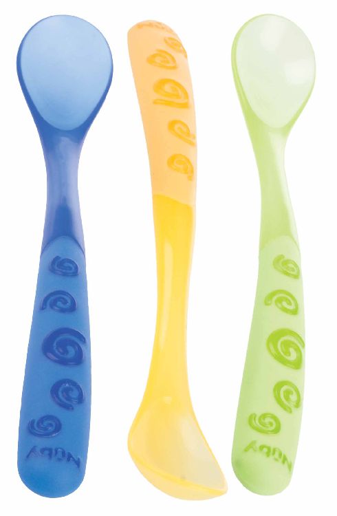 Bestek Nuby Angled long handle spoon, lepel