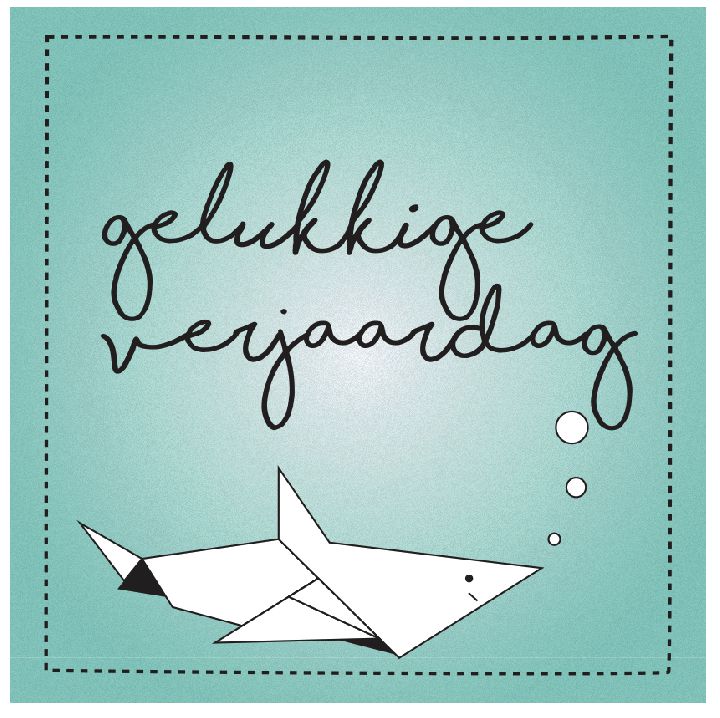Wenskaart MINIMOU, geschenkkaart | Origami