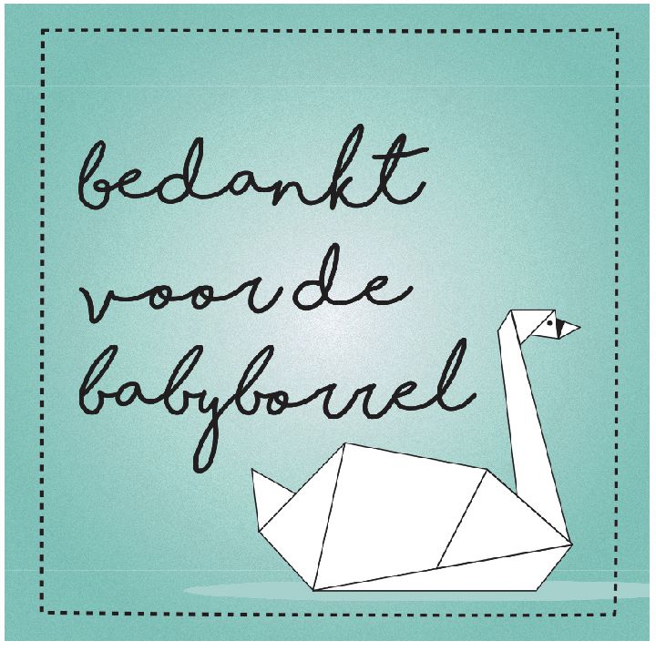 Wenskaart MINIMOU, geschenkkaart | Origami