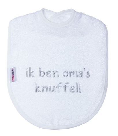 Slabbetje PetitVillain Oma's knuffel