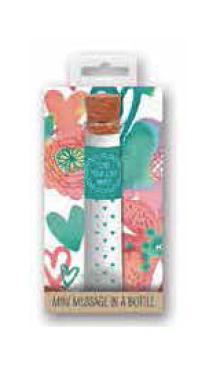 Wenskaart Hallmark, Mini Message in a bottle: Luck, met gadget | You make me happy