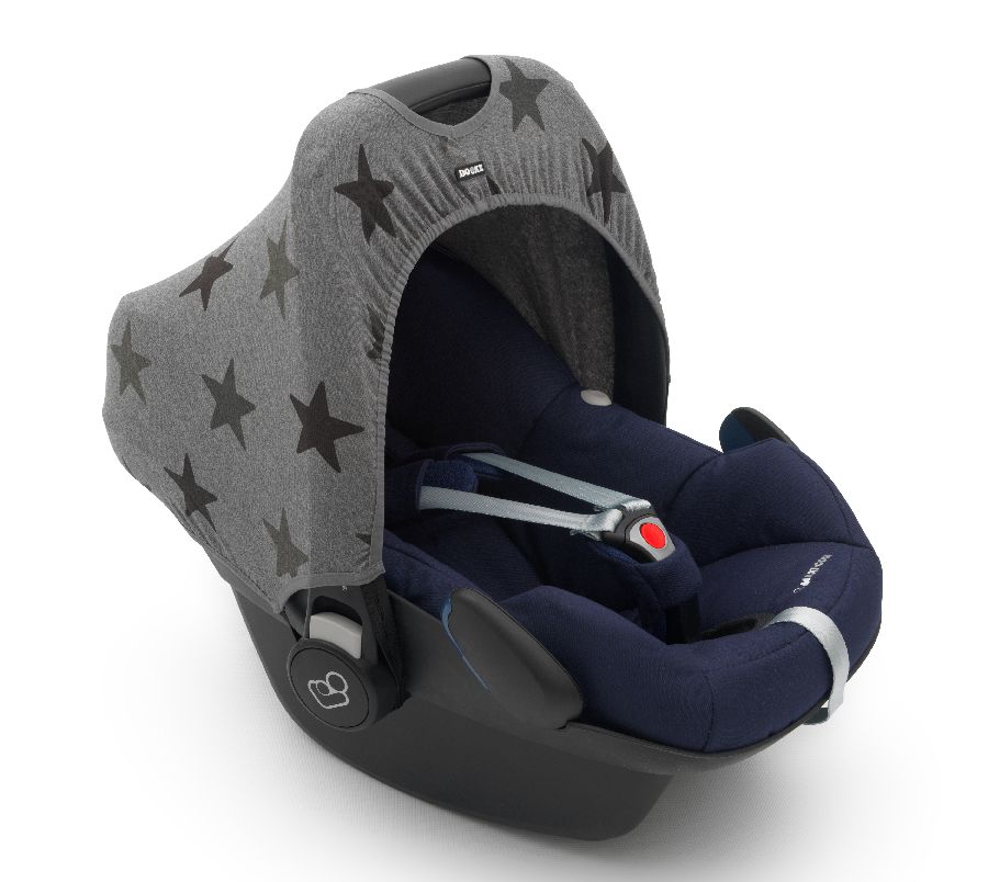 Zonnekap Dooky Hoody | Grey Stars