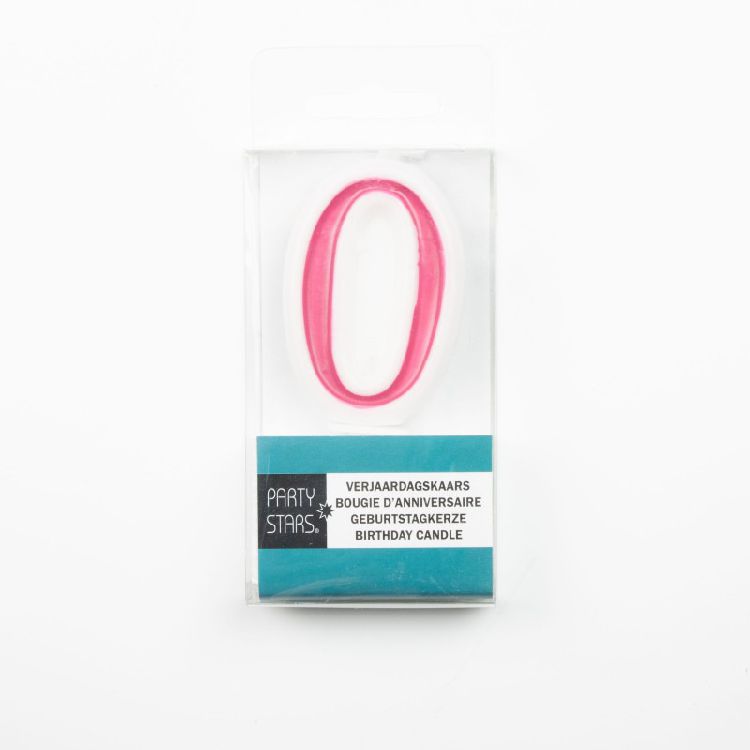 Feestartikelen Number 0 kaars | Party Stars