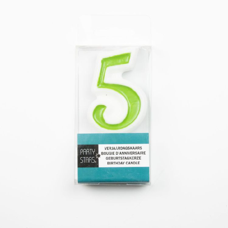 Feestartikelen Number 5 kaars | Party Stars