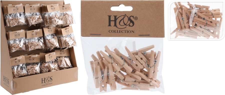 Knutselmateriaal H&S Collection, wasknijpers