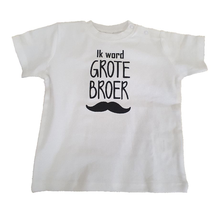 T-shirt C-print(T)hings Ik word grote broer/snor