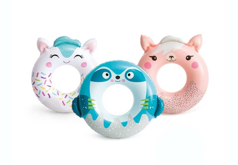 Zwemband/vlot Cute Animal Tubes, multikleur, vanaf 8 jaar, assortiment