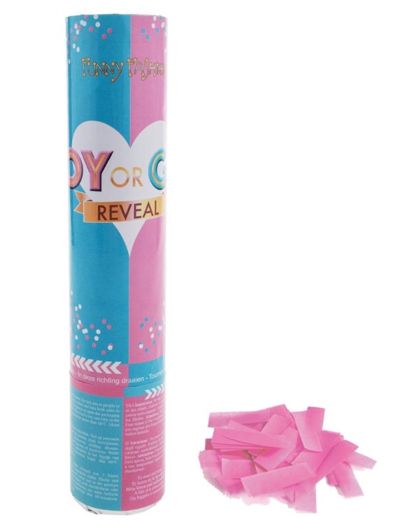 Feestartikelen Funny Fashion Baby Girl, confettikanon