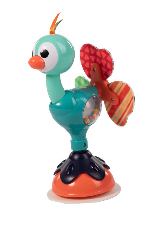 Speelgoed voor de eetstoel BoJungle B-Suction Toy Cute Peacock