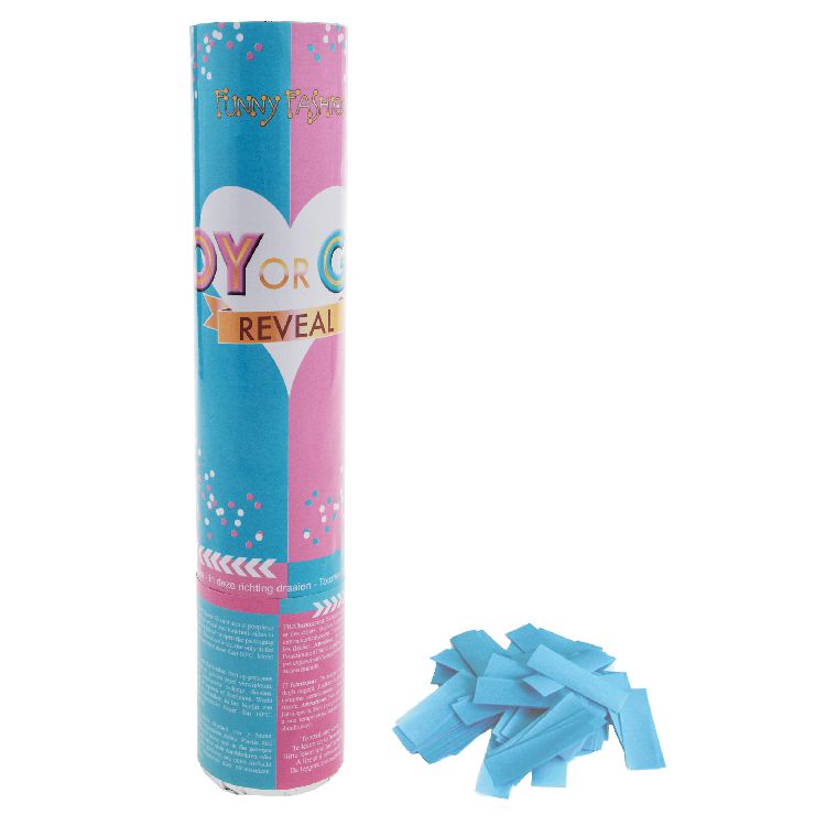 Feestartikelen Funny Fashion Baby Boy, confettikanon