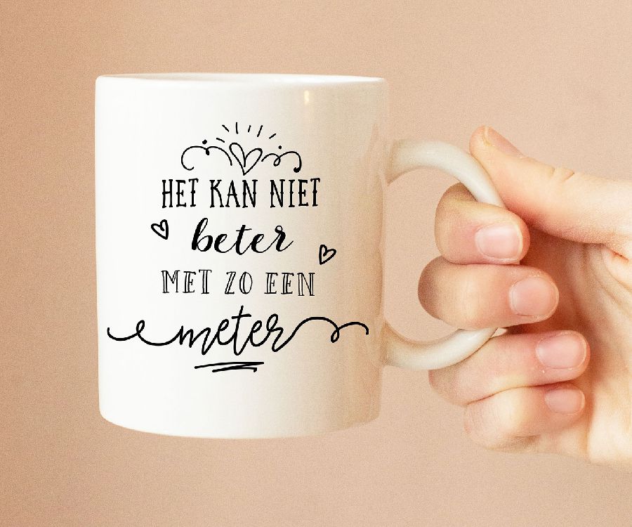 Koffiebeker MINIMOU, Koffiemok Het kan niet beter met zo een meter
