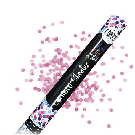 Feestartikelen Jep-Party Confetti Shooter Gender Reveal Girl, confettikanon