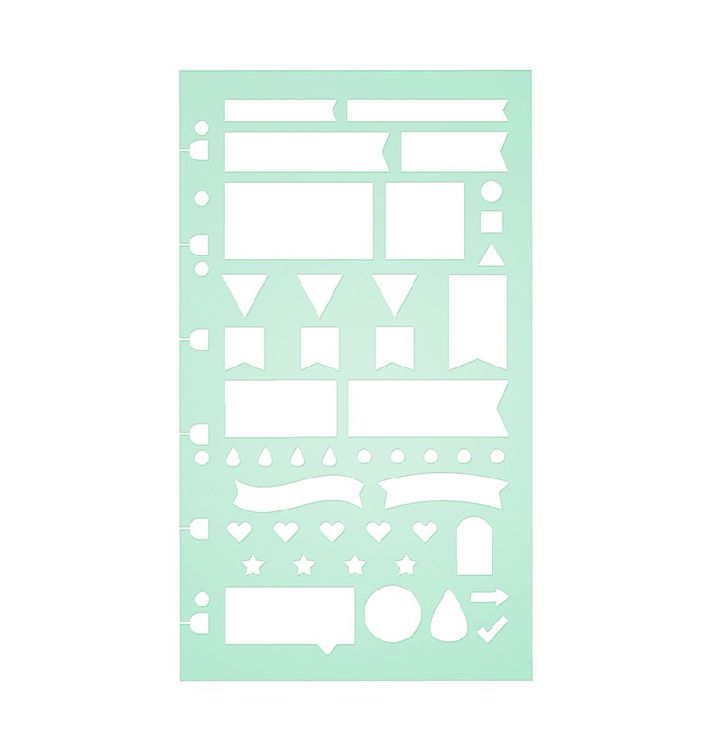 Agendavulling Filofax Planning Stencil, sjabloon, geschikt voor Filofax