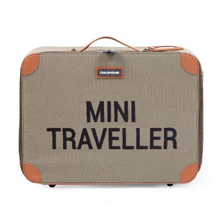 Reiskoffer Childhome Mini Traveller Canvas | Canvas kaki