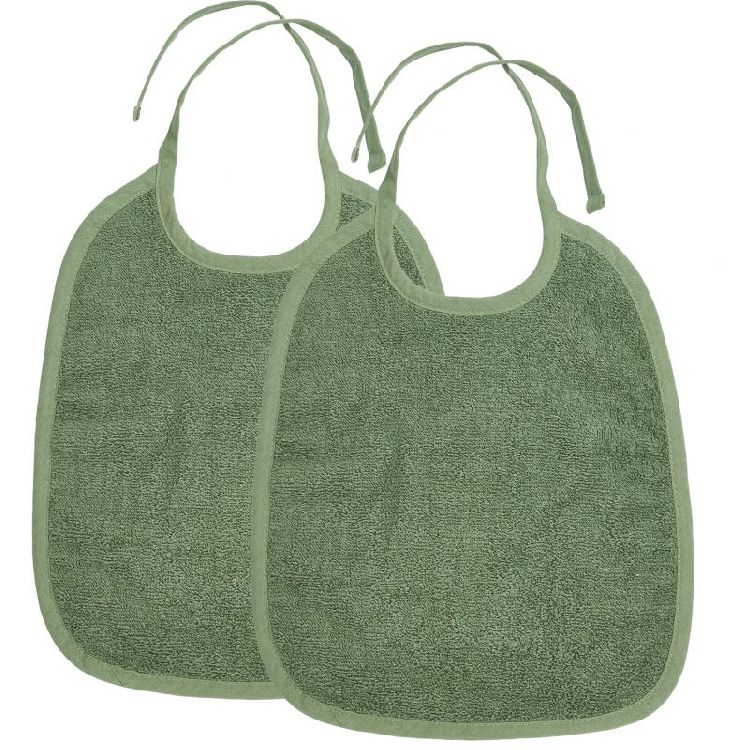 Slabbetje Meyco Baby Slab 2-pack | Basic Badstof forest green