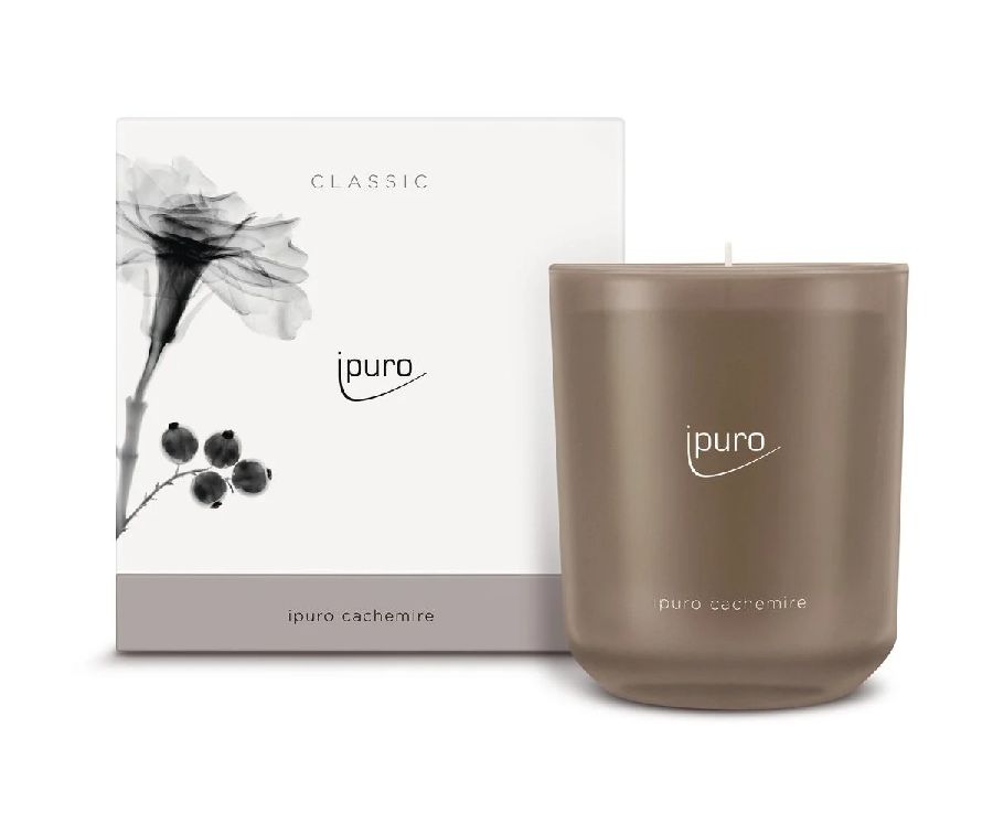 Kaars Ipuro, Classic Cachemire, geurkaars, bessen/cederhout/barnsteen