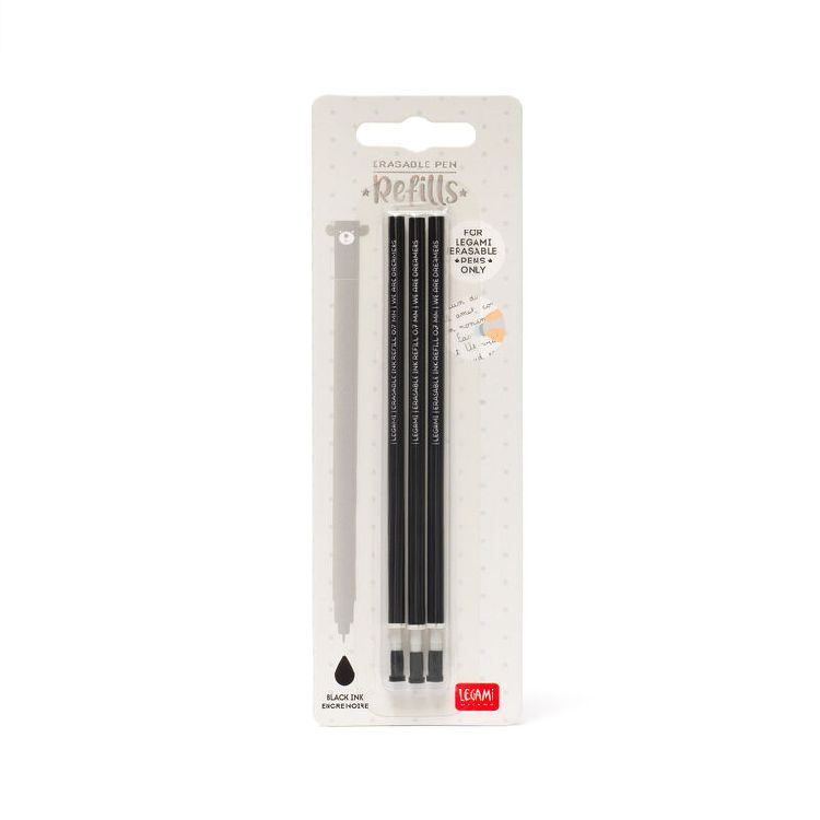 Balpen vulling Legami Refill for Erasable Pen, gel, zwart