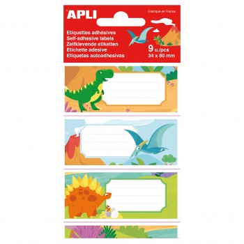 Etiketten Agipa Dinos, schooletiketten