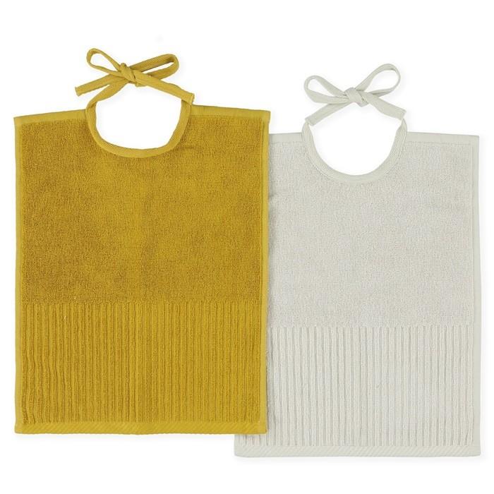 Slabbetje Trixie Bib XL 2-pack | Hush mustard