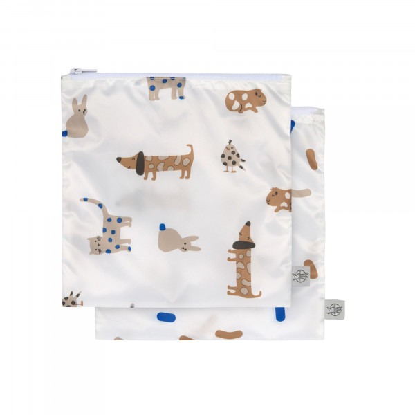 Brooddoos Laessig Snack Bag | Little Mateys royal blue