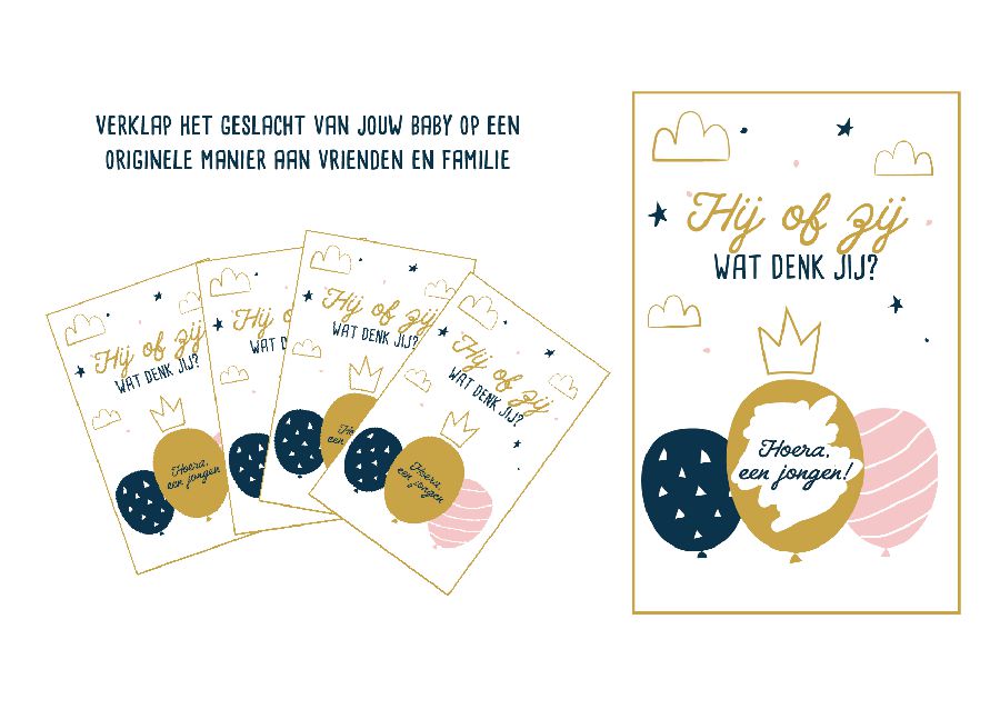 Babyvoorspellingen MINIMOU Verklap het geslacht