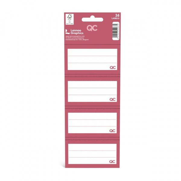 Etiketten Lannoo Graphics, schooletiketten | QC Colour