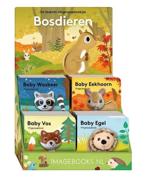 Boek IMAGE BOOKS Vingerpopboekjes - Bosdieren, leesboek