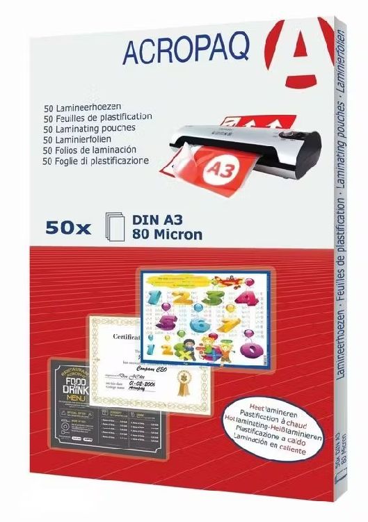 Lamineerhoes ACROPAQ Lamineerhoezen A3