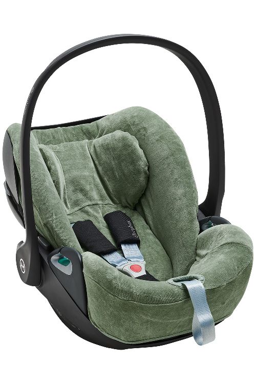 Autostoel hoes Meyco Baby, geschikt voor Cybex Cloud Z2 i-Size/Cloud Z2 i-Size Plus/Cloud G i-Size/Cloud G i-Size Plus/Cloud T i-Size/Cloud T i-Size Plus | Velvet forest green