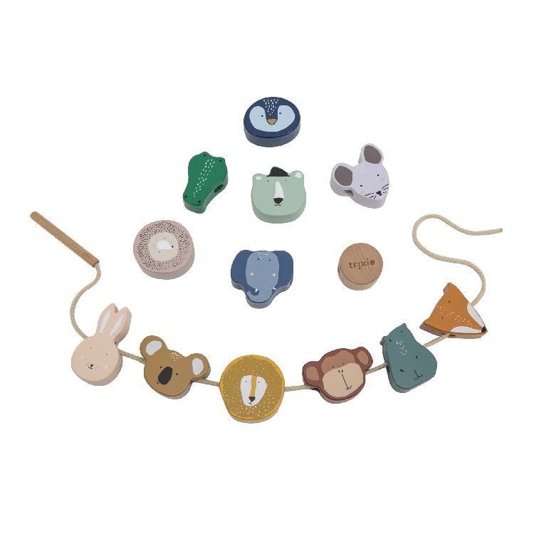 Educatief spel Trixie Animal lacing beads | Playtime
