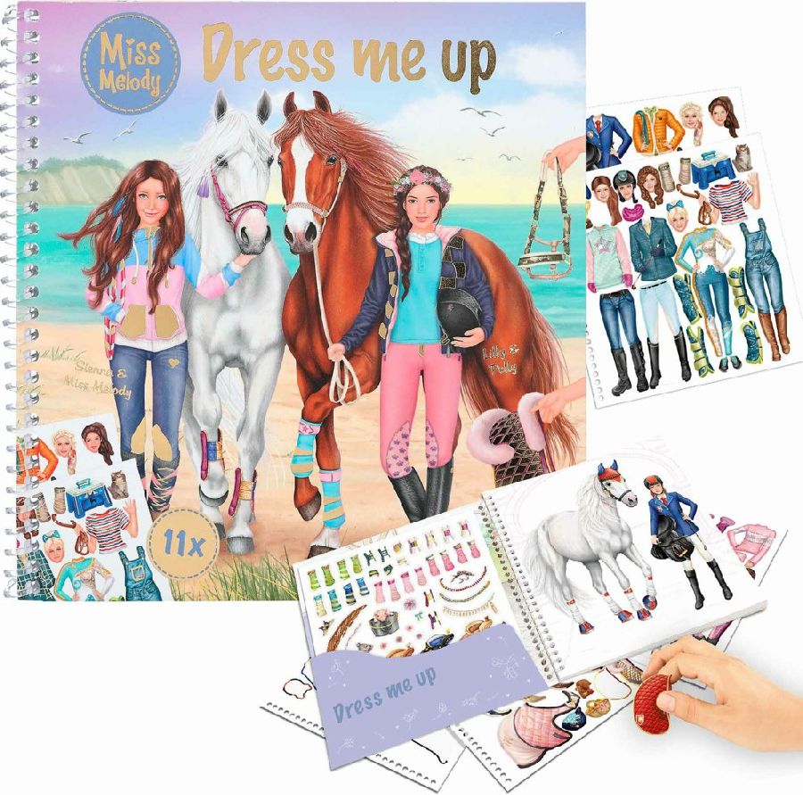 Boek Miss Melody Dress Me Up, kleurboek