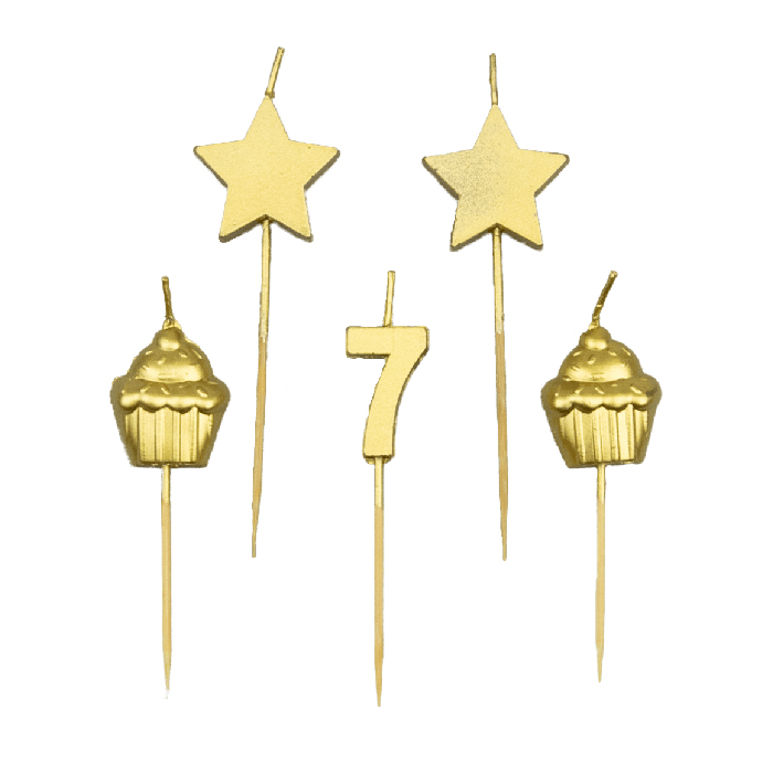 Feestartikelen PD Party Party Cake Candles - 7 Years, kaars