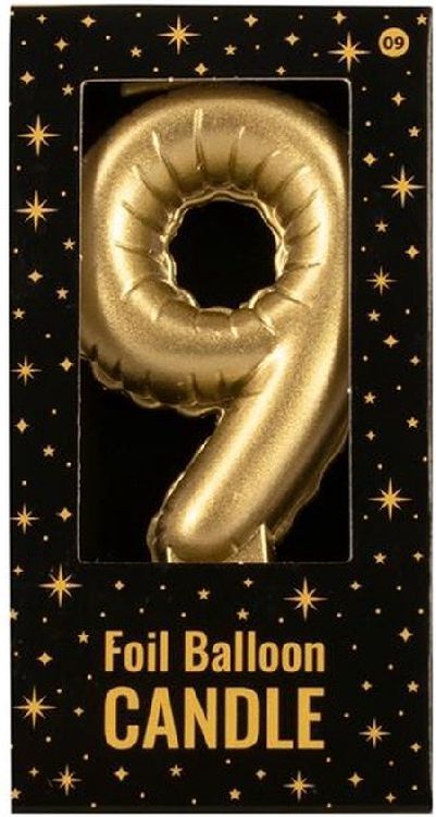 Feestartikelen PD Party Foil Balloon Candles - 9, kaars