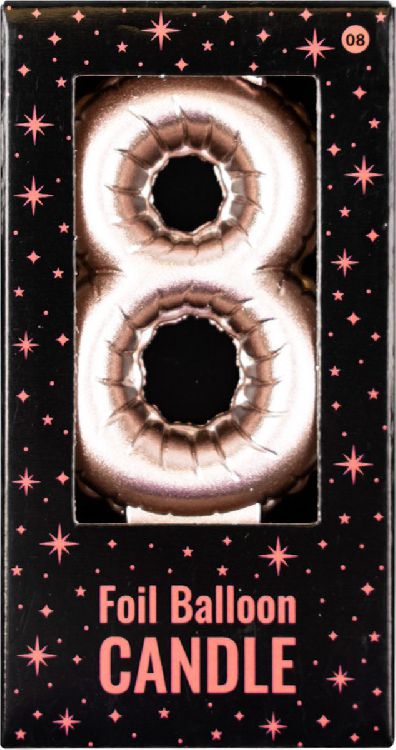 Feestartikelen PD Party Foil Balloon Candles - 8, kaars
