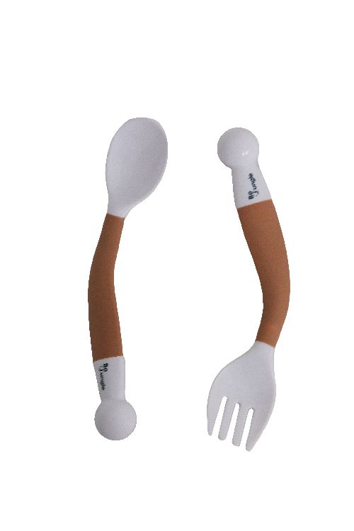 Bestek BoJungle B-Bendable Spoon & Fork, lepel/vork