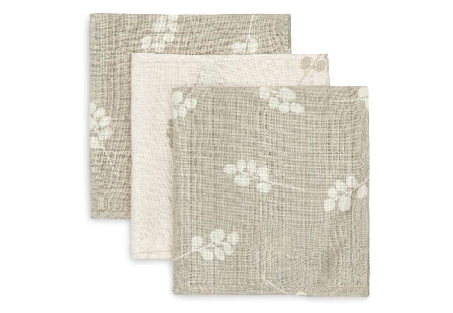 Monddoek Jollein | Twig olive green