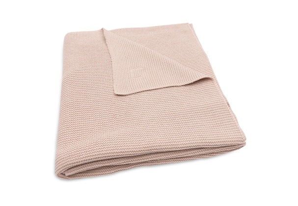 Deken Jollein, geschikt voor wieg/draagmand/park | Basic Knit wild rose