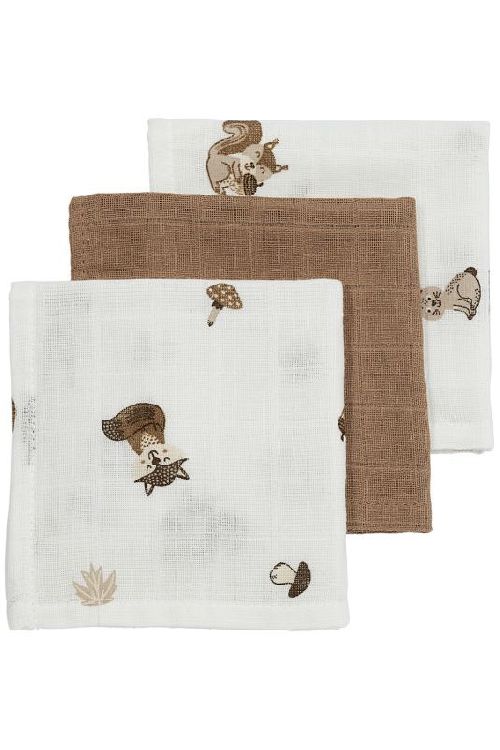 Monddoek Meyco Baby | Forest Animals toffee