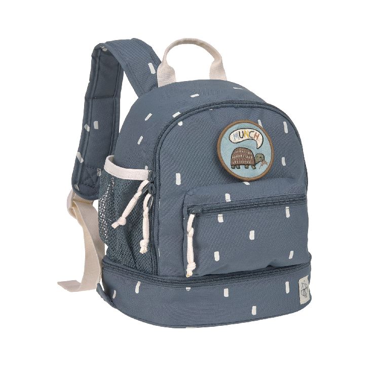Rugzak Laessig Mini Backpack | Happy Prints midnight blue