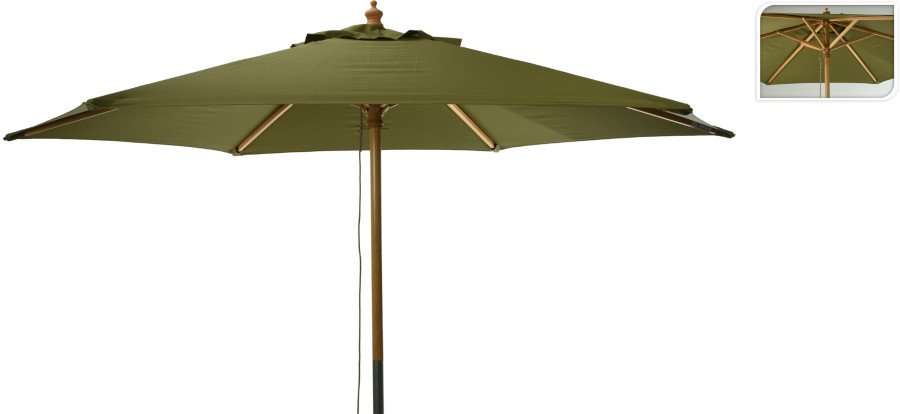 Parasol green, 250 cm