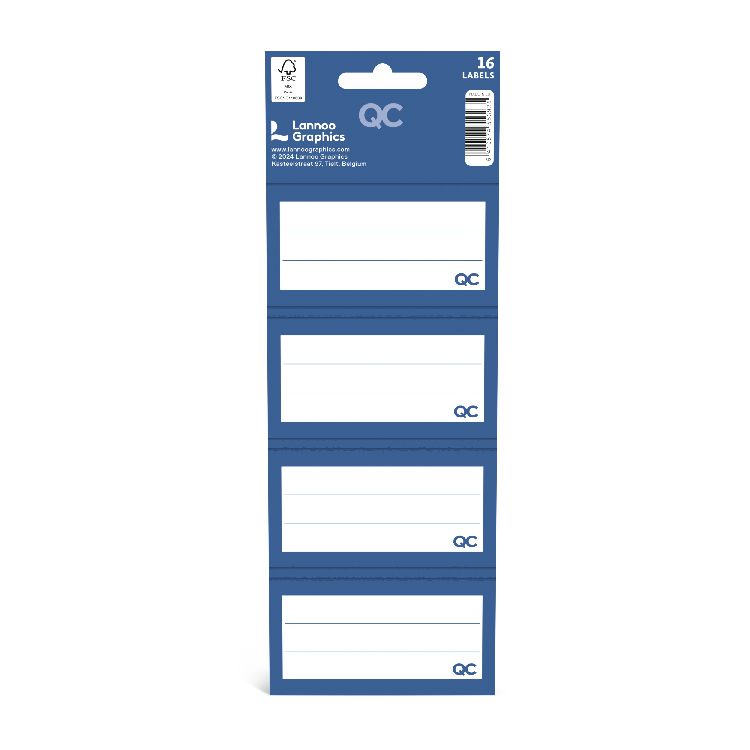 Etiketten Lannoo Graphics, schooletiketten | QC Colour